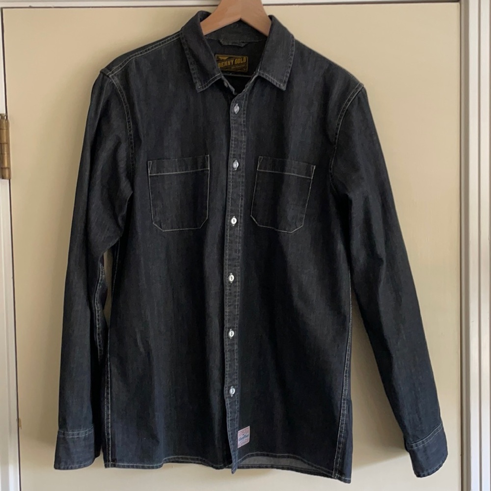 Benny Gold Sonoma Black Denim Shirt NWOT